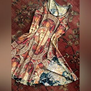 Blackmilk IOD Inside Out Dress Mucha Black Vs Trappistine REVERSIBLE Medium